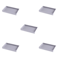 Miniatyrbild 2 av 5: 1/2/3/5 Stapelbar smyckesbricka Multipurpose Portable Velvet för Empty Tray Style A 5Set