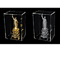 Miniatyrbild 3 av 5: 1/2/3 Akryl Display Box Case Modell Figur Display Dammtät Clear 13.5x11x23.5cm 1Set