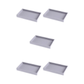 Miniatyrbild 3 av 5: 1/2/3/5 Stapelbar smyckesbricka Multipurpose Portable Velvet för Empty Tray Style A 5Set