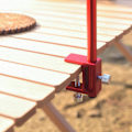 Miniatyrbild 5 av 5: 1/2 utomhusläger fällbar lampstolpe hängande ljushållare Red 100cm 1Set