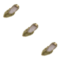 Miniatyrbild 5 av 5: 1/2/3/5 Kvinnor Tjej Magdansskor Non- För slip Soft Soles Gold L 3Set