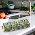 Miniatyrbild 4 av 5: 1/2/3 Nordic Style Divided Dishes Square för Reception Room 3 Grids 1Set