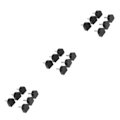 Miniatyrbild 2 av 5: 1/2/3/5 3 par Snygga högklackade tips Taps Skoreparation Black 10x11mm 3Set