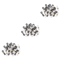 Miniatyrbild 1 av 5: 1/2/3/5 50 st Glasögon Glasögon Kedjeremshållare Loop Ends Type A 50 Pcs 3Set