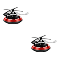 Miniatyrbild 2 av 5: 1/2/3 Solar Powered Car Air Freshener För Creative Small Car Red 10.4x8cm 2Set