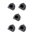Miniatyrbild 1 av 5: 1/2/5 Bärbar Dyna Säng Husdjurstillbehör Kudde för kaninvalp Dark Grey S 5PCS