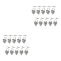 Miniatyrbild 3 av 5: 1/2/3 10 set Leaf OT Toggle Clasps Smycken Clasp Connectors Silver 2Set