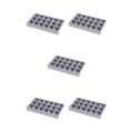Miniatyrbild 3 av 5: 1/2/3/5 Stapelbar smyckesbricka Multipurpose Portable Velvet för 18 Grids Style A 5Set