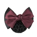 Miniatyrbild 1 av 5: 1/2/3/5 tyg lätt att bära Elastiska hårnät för moderiktiga Two Bows-wine red 1Set