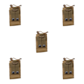 Miniatyrbild 3 av 5: 1/2/3/5 Radio Intercom Bag Interphone Magazine Pouch Hunting Yellow 5PCS