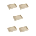 Miniatyrbild 1 av 5: 1/2/3/5 Stapelbar smyckesbricka Multipurpose Portable Velvet för Jute Beige 227x146x31mm 5Set