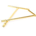 Miniatyrbild 3 av 5: 1/2/3 metall smycken T-Shape örhängen Display Rack Stativ Gold 4 x 4 x 14cm 1Set