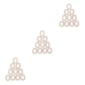 Miniatyrbild 1 av 5: 1/2/3/5 10 st Rhinestone Buttons Hantverk Dekoration för kläder Light White 2.1 x 1.7cm 3Set