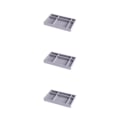 Miniatyrbild 3 av 5: 1/2/3/5 Stapelbar smyckesbricka Multipurpose Portable Velvet för 6 Grids Style A 3Set