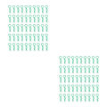 Miniatyrbild 4 av 5: 1/2/3/5 RC Body Shell Clips R Shape för 1/10 RC racingbil green length 24mm 2Set