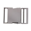 Miniatyrbild 3 av 5: 1/5 metallväska Webbing Bälte Spänne Clip Spänne Gray black Inner diameter 38mm 1Set