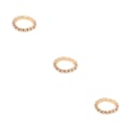 Miniatyrbild 2 av 5: 1/2/3/5 Stretch Crystal Ring Utsökt inläggning för Elegant golden 1 row 3PCS