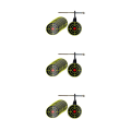 Miniatyrbild 5 av 5: 1/2/3/5 Metal Practice Target 5mm Tree Standing Target Rotary 3Set