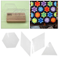 Miniatyrbild 5 av 5: 1/3 4st/ set Quiltlinjalmall För Patchwork Tailor 1Set