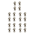 Miniatyrbild 2 av 5: 1/2/3/5 4 st zinklegering hummerklospänne Swivel Trigger Clips Bronze 30mm 5Set