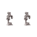 Miniatyrbild 2 av 5: 1/2 par kysser staty sovrum heminredning prydnadsfigurer Gray 7.6x3.1x13.4cm 2Set