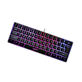 Miniatyrbild 1 av 5: 1/2 Gaming Mini Trådlöst tangentbord RGB Bakgrundsbelyst USB för bärbara datorer Black keyboard 11.5x4.02x1.57 Inch 1Set