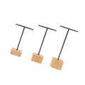Miniatyrbild 1 av 4: 1/2/3 metall smycken T-Shape örhängen Display Rack Stativ Black 4 x 4 x 14cm 1Set
