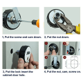 Miniatyrbild 4 av 5: 1/2/3 Kombination Cam Lock Tunga Camlock för brevlådeskåp 20mm 1Set