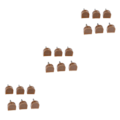 Miniatyrbild 5 av 5: 1/2/3/5 3 par Snygga högklackade tips Taps Skoreparation Apricot 14x14mm 3Set