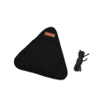 Miniatyrbild 1 av 5: 1/2/3/5 Canvas Camping För Triangel Pall Duk Resor Vandring Black 38x34.5cm 1Set