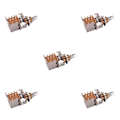 Miniatyrbild 2 av 5: 1/2/3/5 Gitarrpotentiometer Audio Pot Elektrisk gitarrbas B500K 5Set
