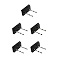Miniatyrbild 2 av 5: 1/2/3/5 Väggmonterad Longboard Display Rack för snygg garage Black 5PCS