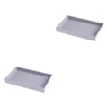 Miniatyrbild 3 av 5: 1/2/3/5 Stapelbar smyckesbricka Multipurpose Portable Velvet för Empty Tray Style A 2Set