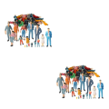 Miniatyrbild 2 av 5: 1/2/3/5 Handmålade figurer Diverse poser Sandbord Tiny 20 Pcs 30th 2Set