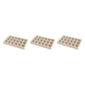 Miniatyrbild 4 av 5: 1/2/3/5 Stapelbar smyckesbricka Multipurpose Portable Velvet för Beige 18 Grids 3Set