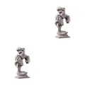 Miniatyrbild 3 av 5: 1/2 par kysser staty sovrum heminredning prydnadsfigurer Gray 7.6x3.1x13.4cm 2Set