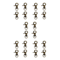 Miniatyrbild 3 av 5: 1/2/3/5 4 st zinklegering hummerklospänne Swivel Trigger Clips Bronze 30mm 5Set