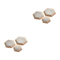 Miniatyrbild 2 av 5: 1/2/3 3pack/lot Utsökt Craft Hexagon Armband Display bricka Grey 2Set