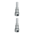 Miniatyrbild 1 av 5: 1/2/3/5 Diameter Shank Router Collet Extension För Chuck Hållare Silver 12.7mm 2Set