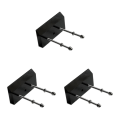 Miniatyrbild 5 av 5: 1/2/3/5 Väggmonterad Longboard Display Rack för snygg garage Black 3PCS