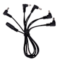 Miniatyrbild 5 av 5: 1/2/5 Elgitarr Effektpedaler Adapter 9V 1A Power 5 Way 5Set