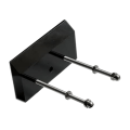 Miniatyrbild 5 av 5: 1/2/3/5 Väggmonterad Longboard Display Rack för snygg garage Black 2PCS