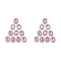 Miniatyrbild 4 av 5: 1/2/3/5 10 st Rhinestone Buttons Hantverk Dekoration för kläder Light Purple 2.1 x 1.7cm 2Set