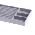 Miniatyrbild 3 av 5: 1/2/3/5 Stapelbar smyckesbricka Multipurpose Portable Velvet för 12 Grids Style A 1Set