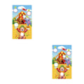 Miniatyrbild 2 av 5: 1/2/3 Återanvändbara speluppsättningar Banner Friends Interaction Toss Game Style E 2Set