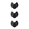 Miniatyrbild 2 av 5: 1/2/3/5 tyg lätt att bära Elastiska hårnät för moderiktiga Two Bows-black 3Set