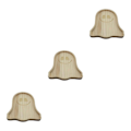 Miniatyrbild 2 av 5: 1/2/3 brun festlig halloween pumpa trä tallrikar för unika Ghosts disk 3PCS
