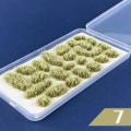 Miniatyrbild 4 av 5: 1/2/3/5 25x Simulation Cluster För Grass for Train Scenery Winter Green 6mm 1Set
