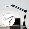 Miniatyrbild 3 av 5: Justerbar Vikbar Lång Arm USB LED 5X Förstoringslampa Skrivbord