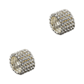 Miniatyrbild 1 av 5: 1/2/3/5 Stretch Crystal Ring Utsökt inläggning för Elegant silver 5 rows 2PCS